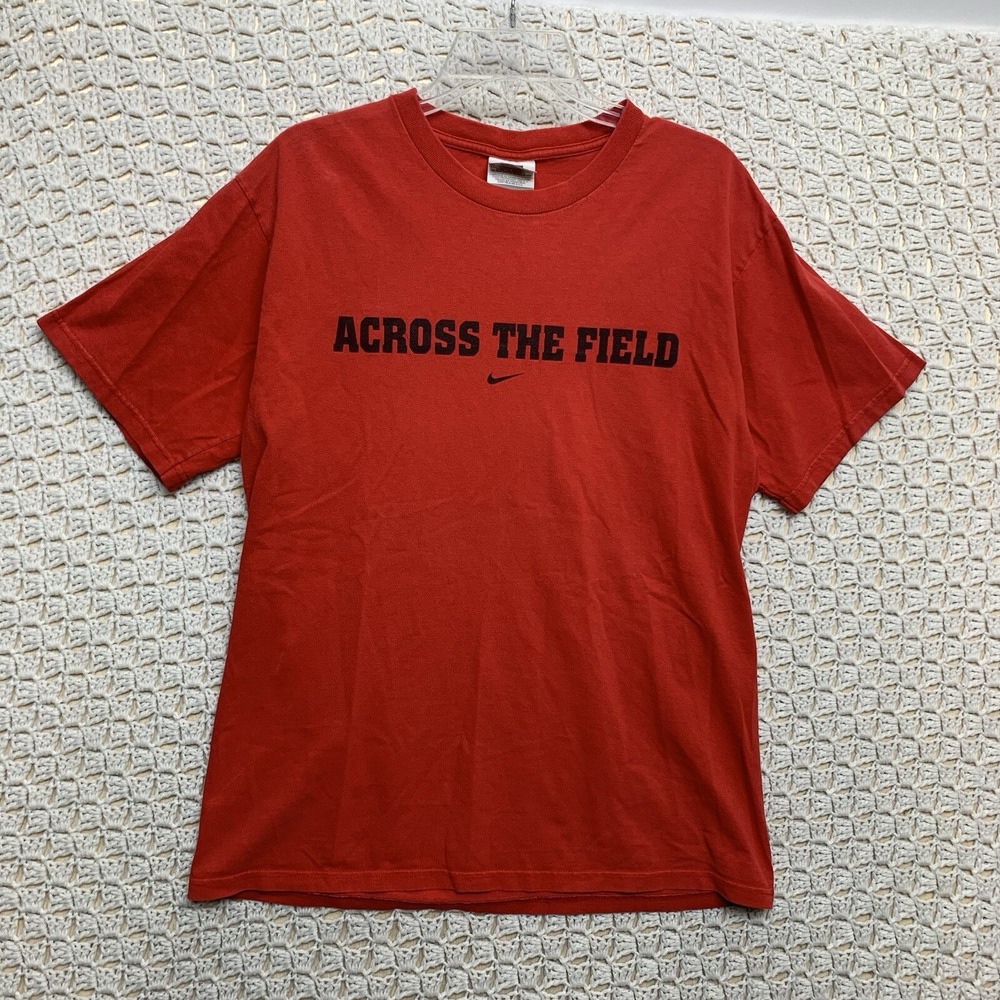 Vintage Nike‎ Team Shirt Men's Sz M Red Ohio State Buckeyes Across The Field #0